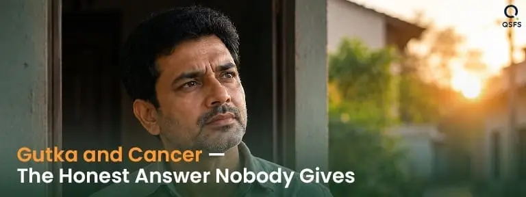 Indian man with quiet realisation — representing understanding the truth about gutka and cancer