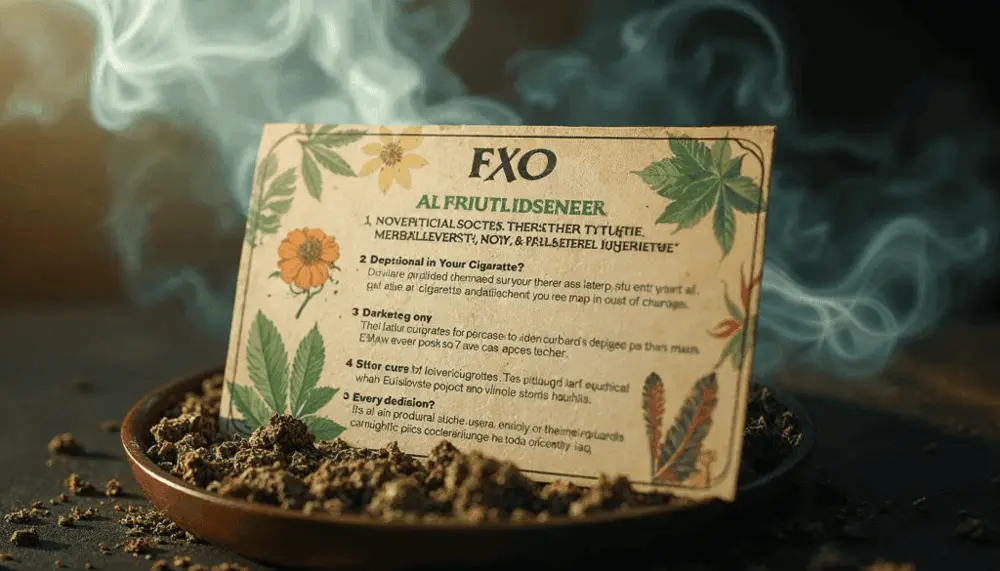 FAQ visual addressing myths and facts about herbal cigarettes and quitting smoking.