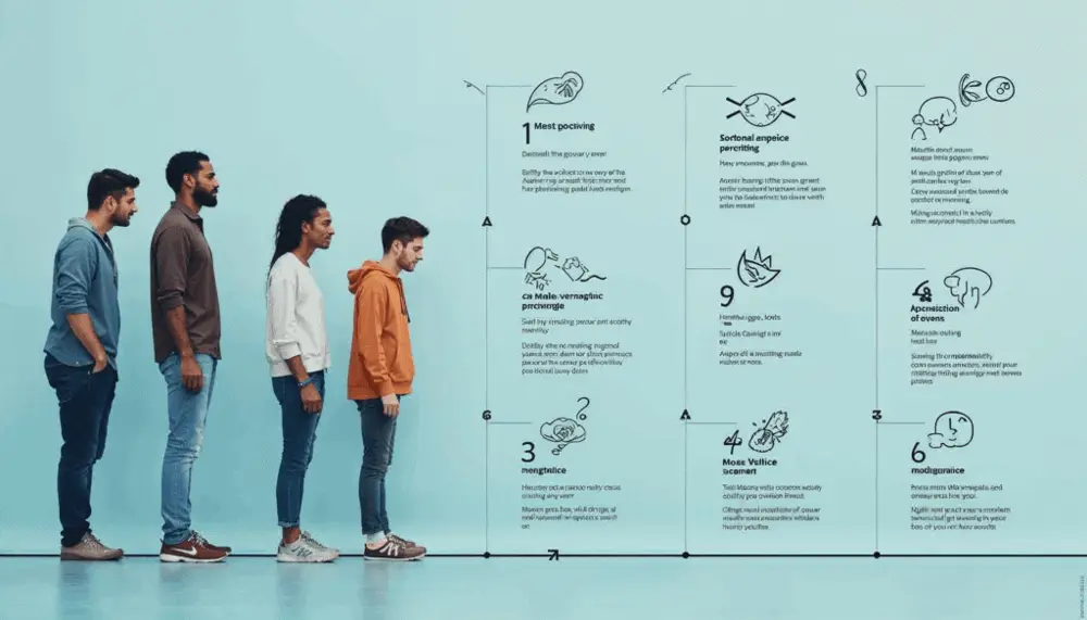 Timeline showing how mental health improves over time after quitting smoking.
