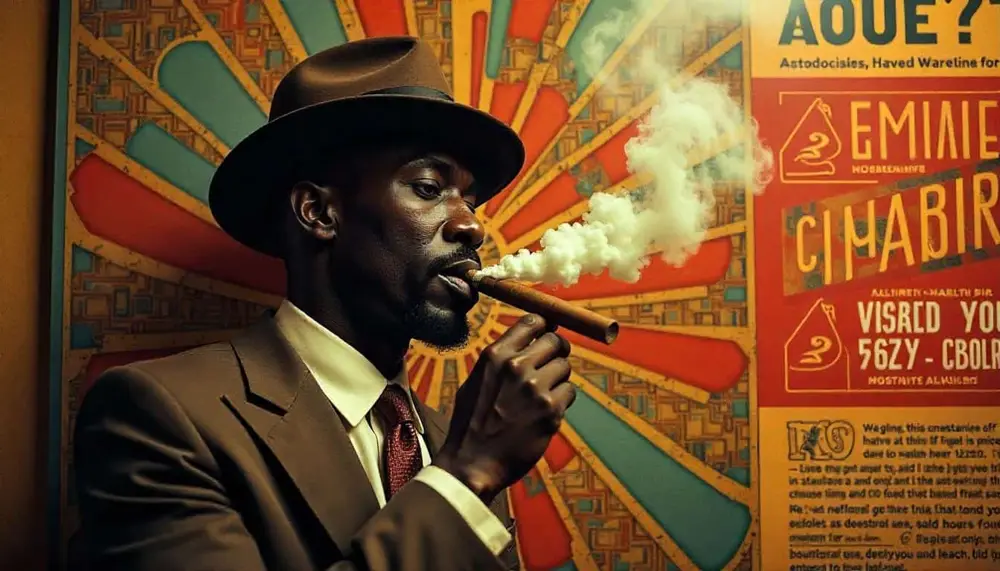 A poster showing how smoking has been normalized in society through media and culture.