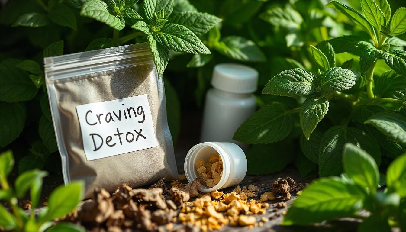 Herbal teas marketed as detox remedies for nicotine cravings