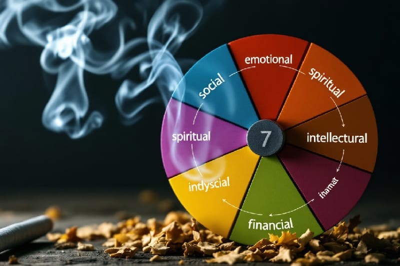 Read more about the article How Smoking Disrupts Your Wellness Wheel: Steps to Reclaim Balance
