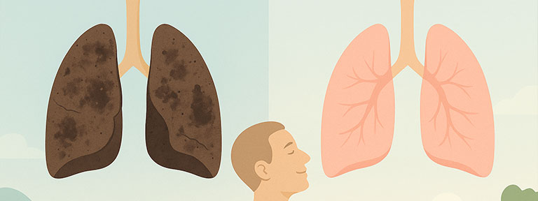 how lungs heal after quitting smoking visual timeline
