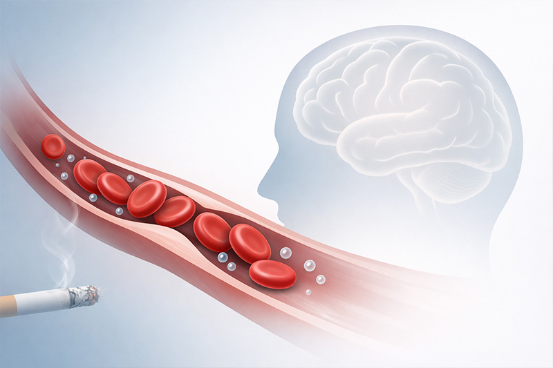 smoking-reduced-oxygen-brain-headache-mechanism